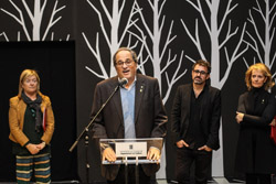 Inauguració de l'exposició Llach com un arbre nu a l'Arts Santa Mònica de Barcelona <p>Foto: Carles Rodríguez</p>